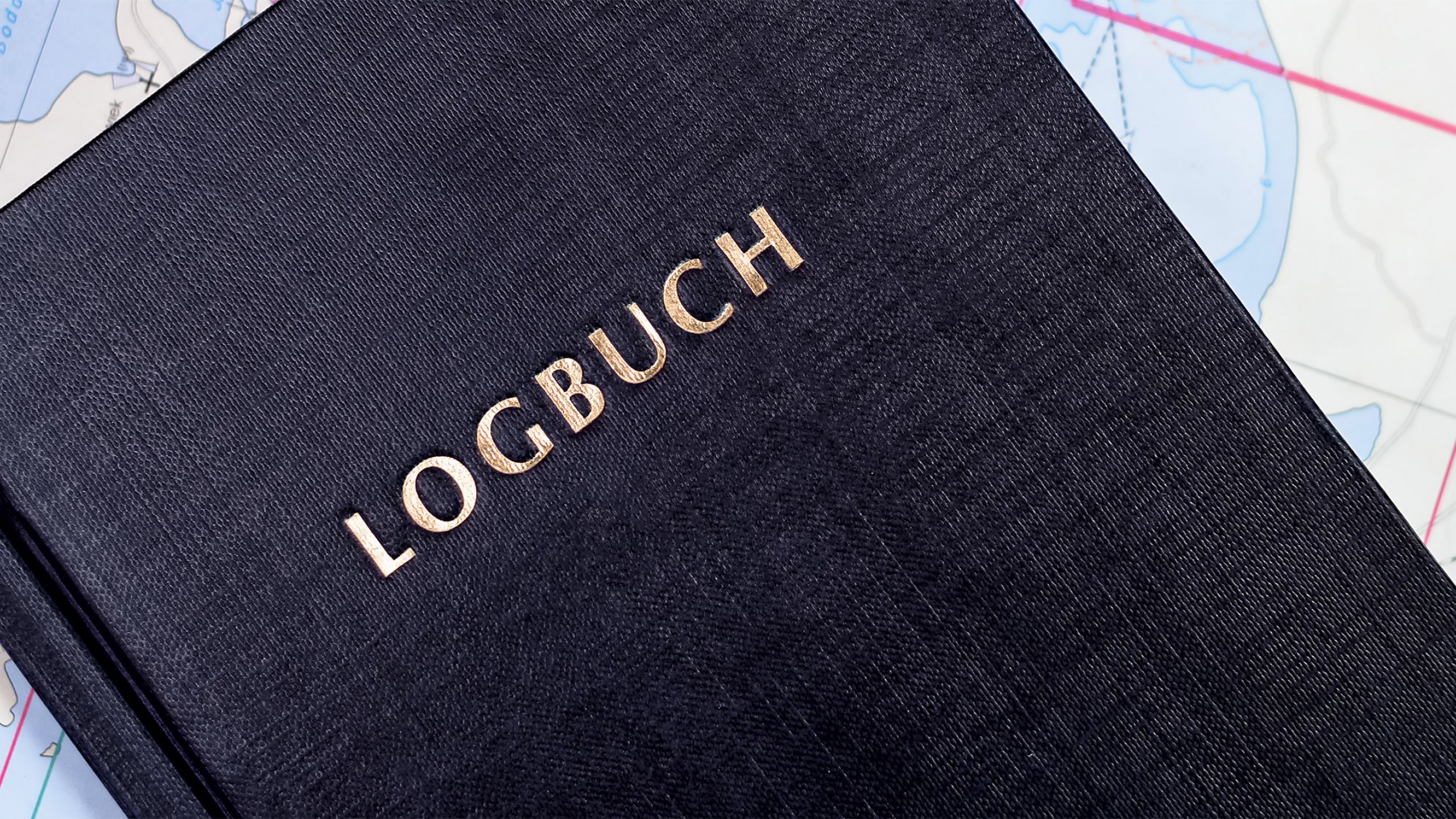 Logbuch von einem Schiff.